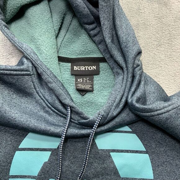 Burton Men's Pullover Hoodie Sweatshirt Gray • XS - Picture 2 of 13